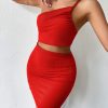 Women's Dresses Solid Sexy Backless One Shoulder Bodycon Dress
