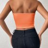 Sexy Bodycon Crop Tube Top, Solid Stretchy Tube Top, Casual Every Day Tops, Women's Clothing