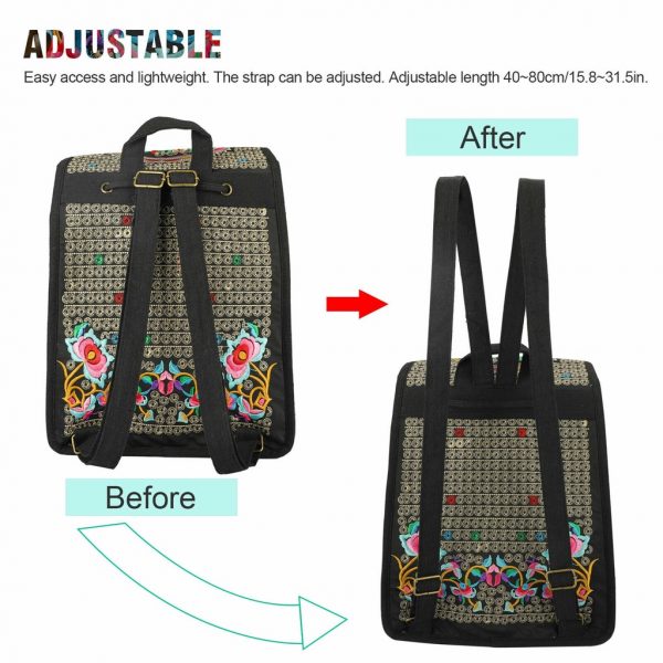 حقيبة كتف للسفر على الطراز العرقي