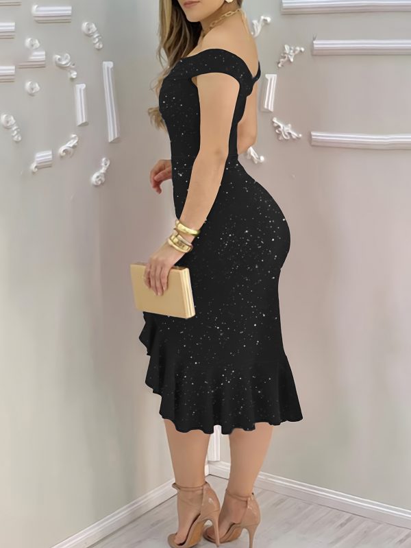 Powdered Lotus Leaf Edge Dress