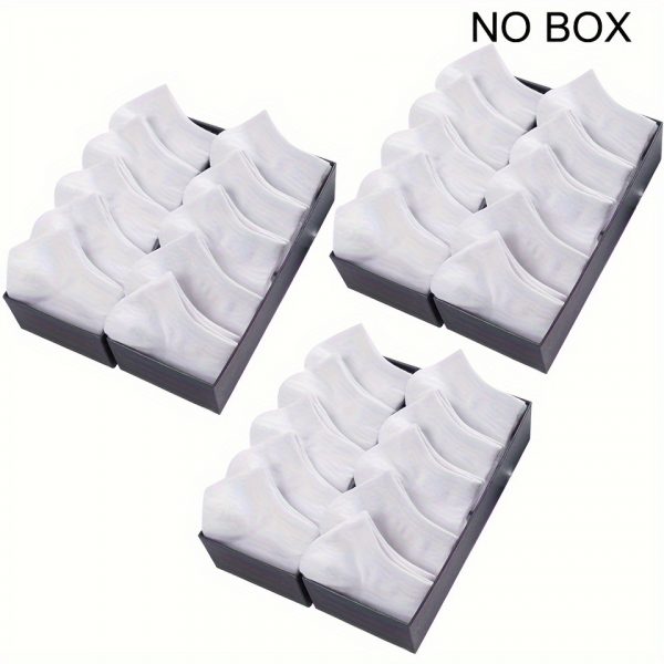 1/5/10/20/30 حزمة من الجوارب القصيرة للربيع والصيف للرجال، ذات قصة منخفضة بلون أسود، أبيض، رمادي، ماصة للرطوبة، قابلة للتنفس، جوارب قارب غير مرئية، مقاومة للعرق