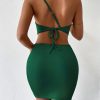 Women's Dresses Solid Sexy Backless One Shoulder Bodycon Dress