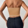 Sexy Bodycon Crop Tube Top, Solid Stretchy Tube Top, Casual Every Day Tops, Women's Clothing