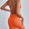 Women's Dresses Solid Sexy Backless One Shoulder Bodycon Dress