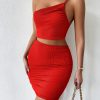 Women's Dresses Solid Sexy Backless One Shoulder Bodycon Dress