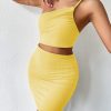 Women's Dresses Solid Sexy Backless One Shoulder Bodycon Dress