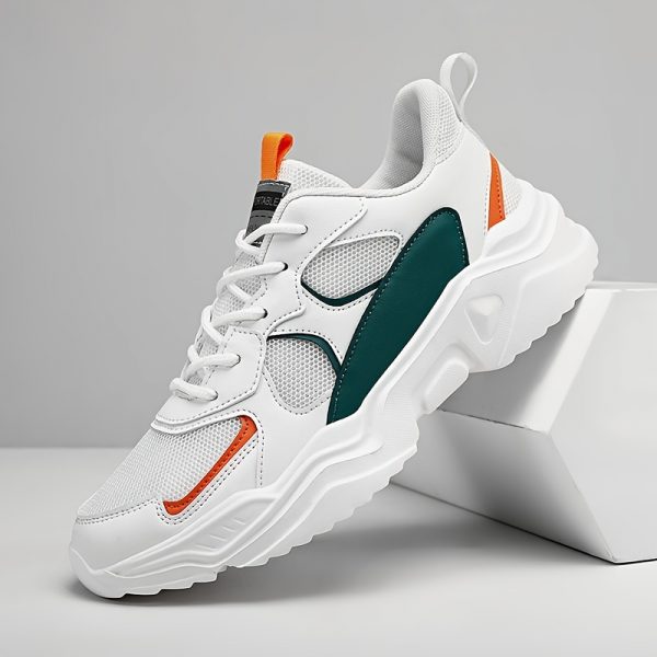 أحذية رياضية عصرية للرجال - أحذية رياضية كاجوال للأب، شبكة مسامية لزيادة الطول،