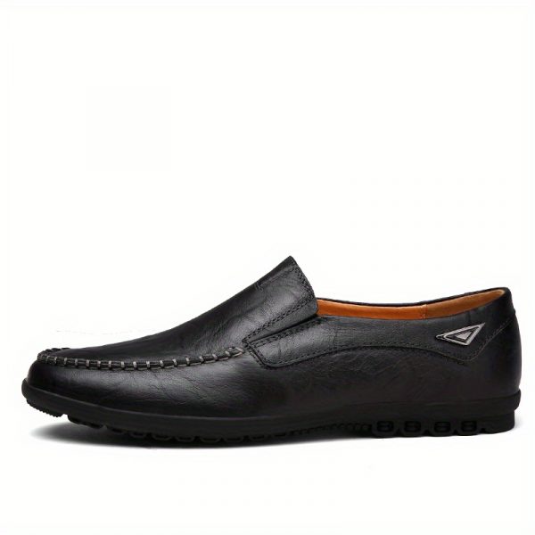 حذاء لوفر رجالي مريح غير قابل للانزلاق من الجلد الصناعي