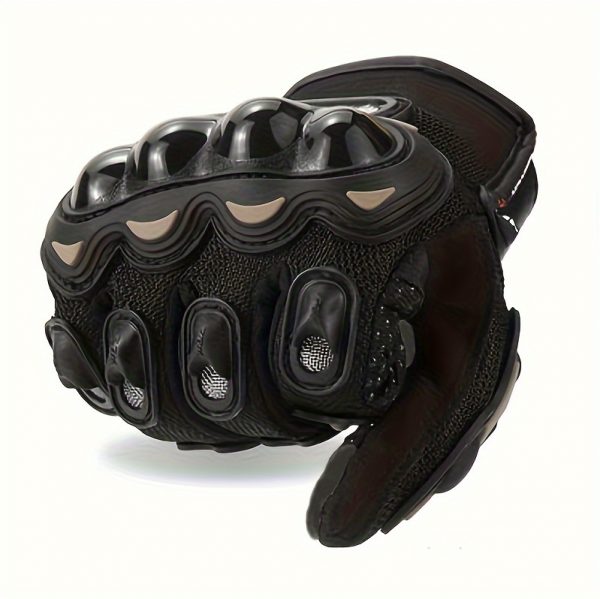 قفازات دراجات نارية بشاشة لمس قابلة للتنفس لجميع المواسم.