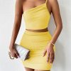 Women's Dresses Solid Sexy Backless One Shoulder Bodycon Dress