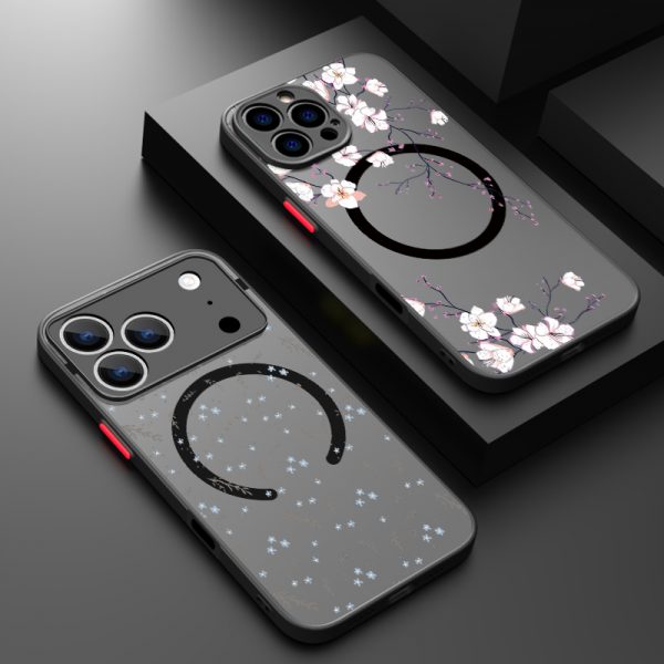 حافظة لهاتف آيفون اير 17 16 15 14 13 برو ماكس 12 برو 16 بلس 16e 11 لهاتف Magsafe مضاد للصدمات