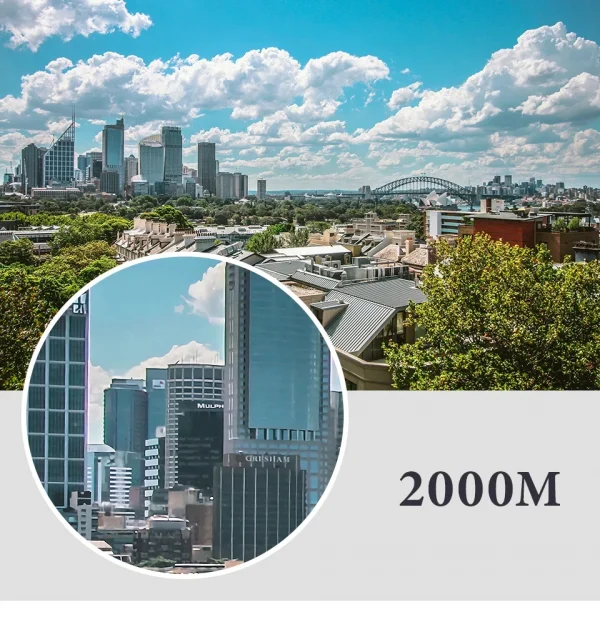 منظار 40x22 عالي الدقة مع BAK4 FMC: تلسكوب صغير طويل المدى قابل للطي بطول 2000 متر، مثالي للصيد والرياضة والتخييم والسفر