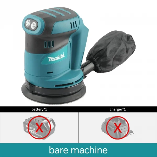 ماكيتا DBO180Z ليثيوم أيون 18 فولت قرص قابل لإعادة الشحن اللاسلكي آلة صنفرة ذات مسار عشوائي لتلميع الطين في الأعمال الخشبية