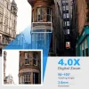 8MP واي فاي IP كاميرا مراقبة أمنية لاسلكية PTZ 4X كاميرات التكبير تتبع اتجاهين الصوت HD كاميرا ملونة ليلية