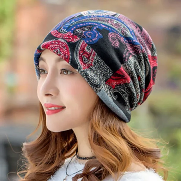 2020 العلامة التجارية النساء بيني قبعات الربيع الشتاء القطن قبعة قبعة أنيقة على الموضة الهيب هوب قبعة وشاح Chapeu Feminino قبعة 4 طريقة لارتداء بونيه