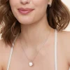 2 Carat 1Ct Real Moissanite Stone 14K White Gold Plated S925 Sterling Silver Chain Moissanite Diamond Pendant Necklace for Women
