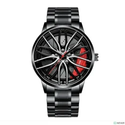 Foreign Trade New Trend Full Automatic Quartz Movement Stainless Steel Band Men's Watch Wheel Non-Mechanical Fashionable