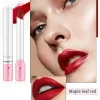 مجموعة أحمر شفاه مقاوم للماء طويل الأمد - أحمر شفاه مطفي طويل الأمد مع لمسة نهائية شفافة - هدية مثالية ليوم عيد الحب لها