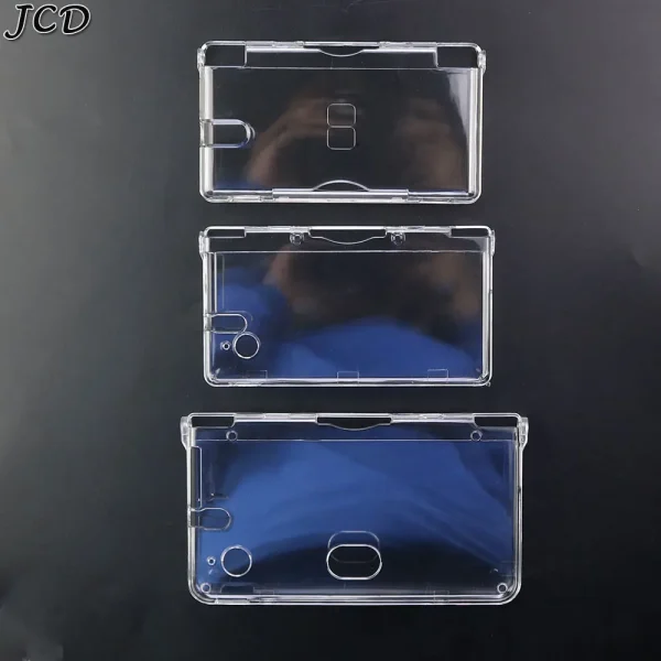 JCD البلاستيك واضح كريستال واقية هارد شل غطاء حماية الجلد ل GBA SP NDSL DSI NDSi XL 3DS XL جديد 3DS XL LL وحدة التحكم