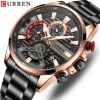 CURREN 8415 Top Brand Business Quartz Watches Male Clock Sport Chronograph Fashion Casual Men Wrist Watches for Mens Boy Reloj
