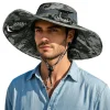 Free Shipping Sunscreen Outdoor Work Fishing Cap Dual Cooling Solar Panel Fans Bucket Hat Solar Powered Fan Hat