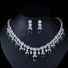 2022 Deluxe Water Drop Necklace Set Exquisite AAA Zircon High-End Jewelry Gifts for Party Banquet Dress Accessory
