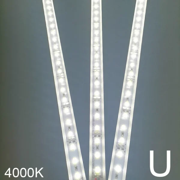 1-10 قطعة LED شريط جامد DC12V 50 سنتيمتر 20 بوصة SMD5730 36 المصابيح U/V على شكل شقة LED قناة الألومنيوم شريط جامد للإضاءة الداخلية