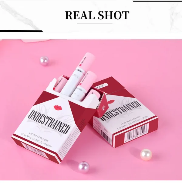 مجموعة أحمر شفاه مقاوم للماء طويل الأمد - أحمر شفاه مطفي طويل الأمد مع لمسة نهائية شفافة - هدية مثالية ليوم عيد الحب لها