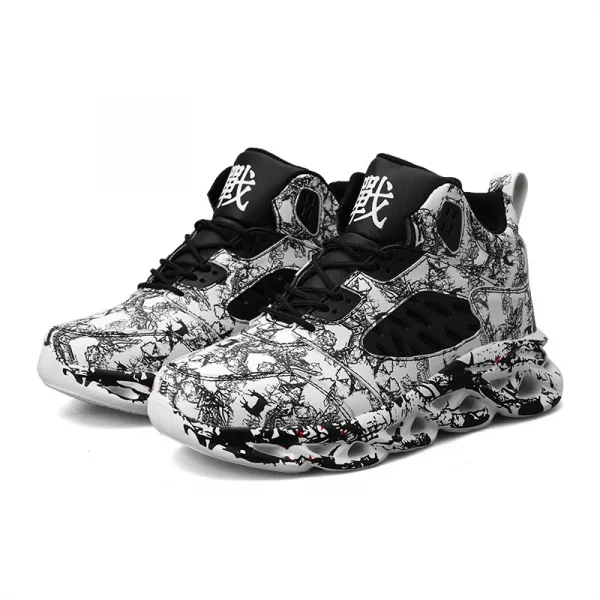 النمط الصيني ذو اللون الكبير هو أكثر راقية وجوية، أحذية رياضية دافئة عالية الجودة، أنماط الخريف والشتاء