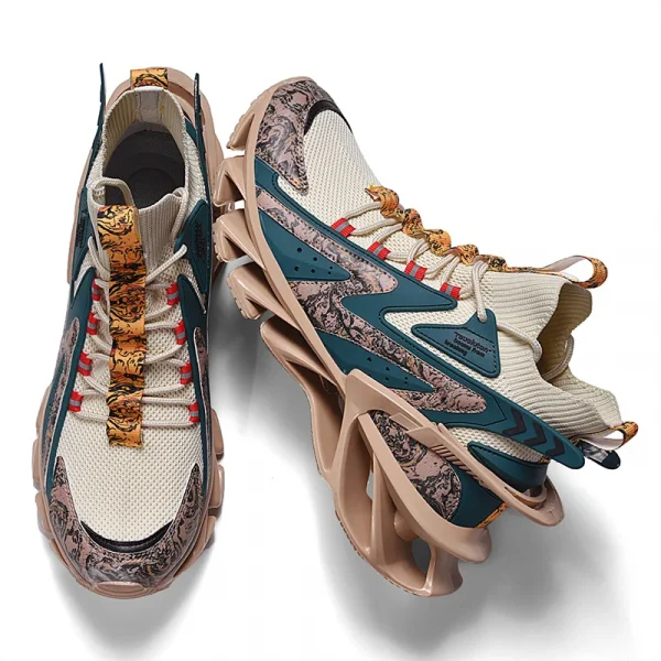 Brand Logo Custom Men Fashion Casual Sneakers Height Increasing Blade Sports Running Shoes for Man