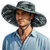 Free Shipping Sunscreen Outdoor Work Fishing Cap Dual Cooling Solar Panel Fans Bucket Hat Solar Powered Fan Hat