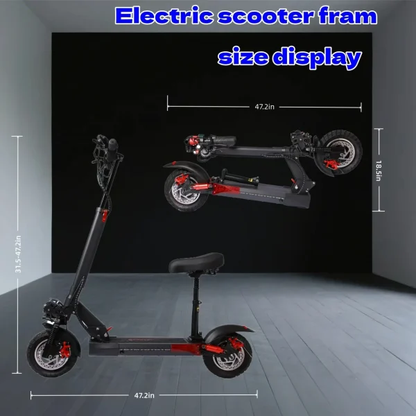 YUNQI U7 US Warehouse Foldable Urban Commuter E-Scooter with Lithium Battery Aluminum Alloy Frame 150kg Load Capacity