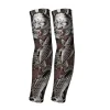 REXCHI HB15 Tattoo Printed Sleeves Summer Ice Silk Fabric Breathable Fast Dry Anti Ultraviolet Cooling Tatoo Arm Sleeves Men