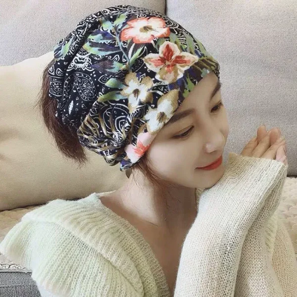 2020 العلامة التجارية النساء بيني قبعات الربيع الشتاء القطن قبعة قبعة أنيقة على الموضة الهيب هوب قبعة وشاح Chapeu Feminino قبعة 4 طريقة لارتداء بونيه