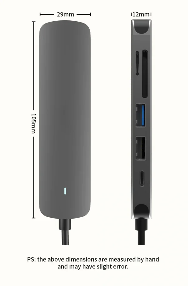 USB C HUB نوع C الفاصل إلى HDMI-4K محطة إرساء محول الكمبيوتر المحمول مع PD SD TF RJ45 Thunderbolt 3 لماك بوك اير M1 باد برو