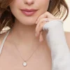 2 Carat 1Ct Real Moissanite Stone 14K White Gold Plated S925 Sterling Silver Chain Moissanite Diamond Pendant Necklace for Women