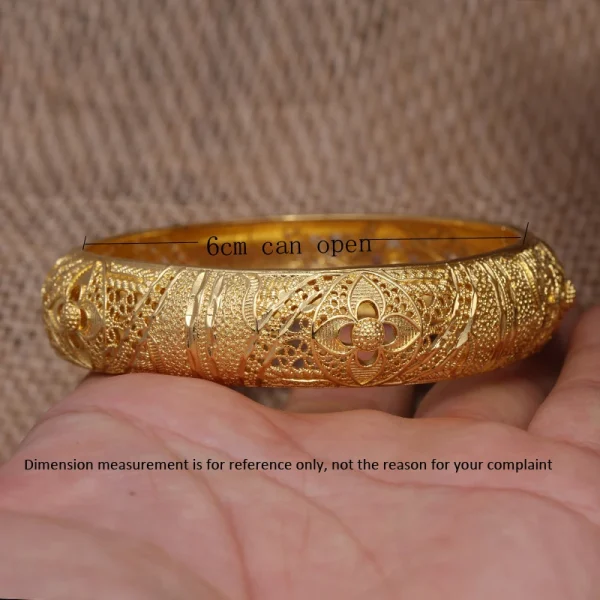 24k دبي الذهب اللون أساور للنساء دبي العروس