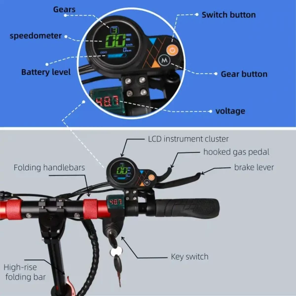 YUNQI U7 US Warehouse Foldable Urban Commuter E-Scooter with Lithium Battery Aluminum Alloy Frame 150kg Load Capacity