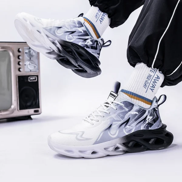 حار بيع أحذية رياضية الموضة أوروبا أمريكا شعار مخصص للجنسين تنفس أحذية المشي مريحة رجالية الاحذية