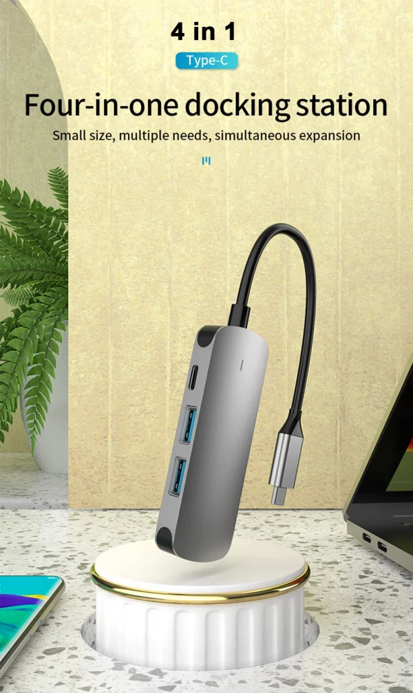 USB C HUB نوع C الفاصل إلى HDMI-4K محطة إرساء محول الكمبيوتر المحمول مع PD SD TF RJ45 Thunderbolt 3 لماك بوك اير M1 باد برو