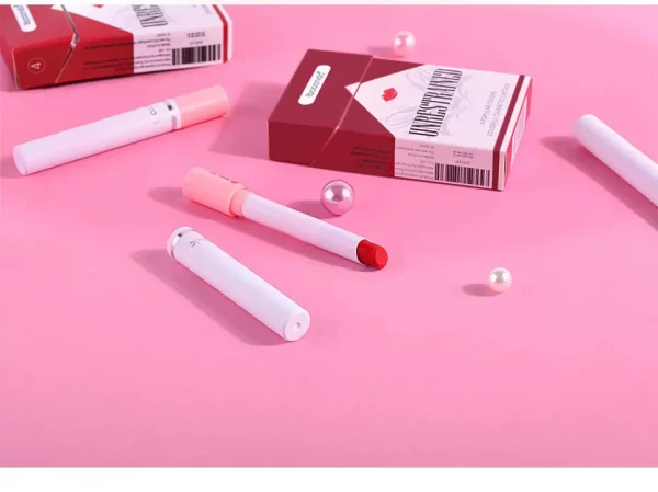 مجموعة أحمر شفاه مقاوم للماء طويل الأمد - أحمر شفاه مطفي طويل الأمد مع لمسة نهائية شفافة - هدية مثالية ليوم عيد الحب لها