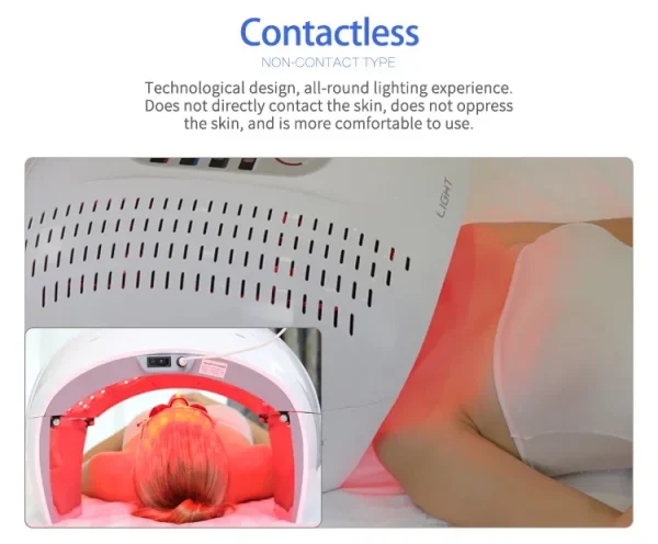 Facial Led Phototherapy 850nm Near Infrared and Red Light Therapy Pdt 7 Color Led Photon Therapy Machine for Home Use