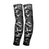 REXCHI HB15 Tattoo Printed Sleeves Summer Ice Silk Fabric Breathable Fast Dry Anti Ultraviolet Cooling Tatoo Arm Sleeves Men