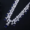 2022 Deluxe Water Drop Necklace Set Exquisite AAA Zircon High-End Jewelry Gifts for Party Banquet Dress Accessory
