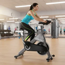 Cheernin Fitness Indoor Upgraded Version Seat Adjustable Magnetic for Home Cardio Stationary Spinning Bike