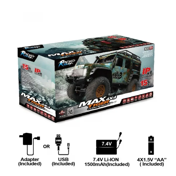 2025 Hot Sales 1:10 4WD RC Car Rock Crawler RC Cars 4x4 15KM/H High Speed Off Road Remote Control Toy for Children Adult