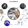 Modern Mixer Faucets Bathroom Basin Stainless Steel Brushed Golden Basin Sink Faucet Tap