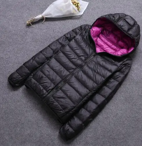 معطف زنجي ريش البط الشتوي SEDUTMO مع غطاء رأس قابل للارتداء من الجانبين، معطف فائق الخفة، معطف مبطن للربيع ED616