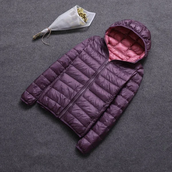 معطف زنجي ريش البط الشتوي SEDUTMO مع غطاء رأس قابل للارتداء من الجانبين، معطف فائق الخفة، معطف مبطن للربيع ED616