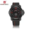 New Fashion Mens Watches Naviforce 9099 Sport Quartz Men Watch Relogio Masculino Leather Waterproof Male Wristwatches